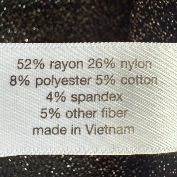 Lane Bryant Women's 4-Seasons Stretch Slim Ankle Metallic Black Pants Size 14 NW - Picture 7 of 11